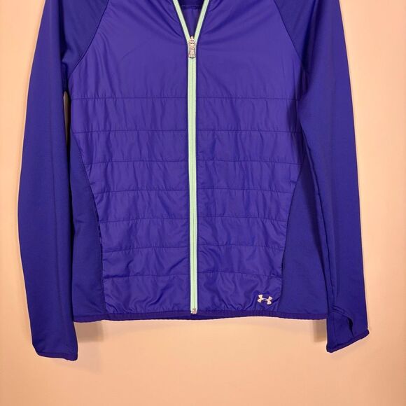 Under Armour Blueish-Purple Zip Up Women’s Jacket Size Small - Picture 3 of 5